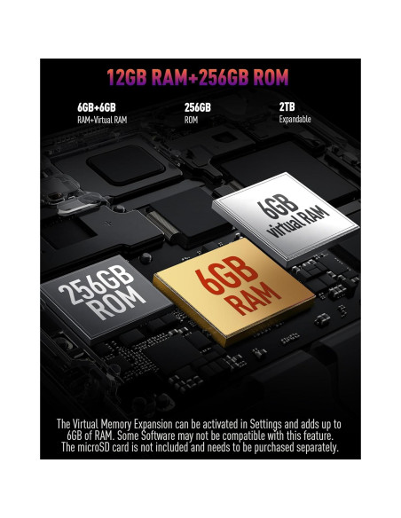 Ulefone Armor 25T Teléfono Rugerizado 4G 12GB+256GB Negro