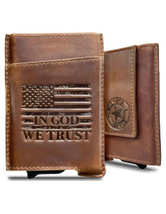 Billetera Minimalista de Cuero Mid West Range con Bloqueo RFID