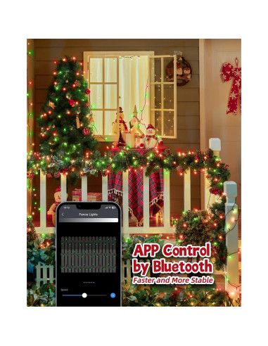 Luces de Navidad Inteligentes 20m 200 LED RGB Minetom