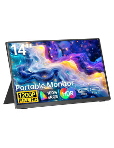 Monitor Portátil UFYQL 14" FHD 1920x1200 IPS USB-C HDMI