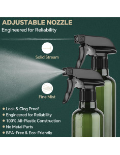 Botellas de Spray TTTred 10 oz A Prueba de Fugas - 2 Paquete 2