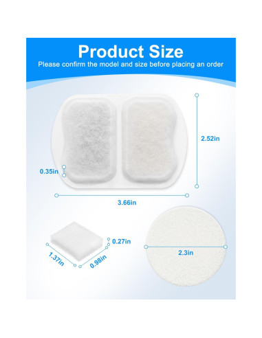 Filtro de Agua para Mascotas Cunina 10 Conjuntos Compatible Oneisall