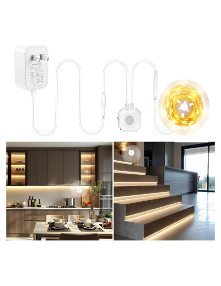 Tira de Luz LED GXILEE 3m con Sensor de Movimiento 3000K