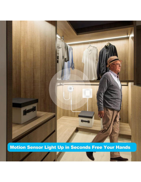 Tira de Luz LED GXILEE 3m con Sensor de Movimiento 3000K