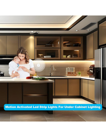 Tira de Luz LED GXILEE 3m con Sensor de Movimiento 3000K