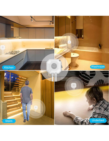 Tira de Luz LED GXILEE 3m con Sensor de Movimiento 3000K