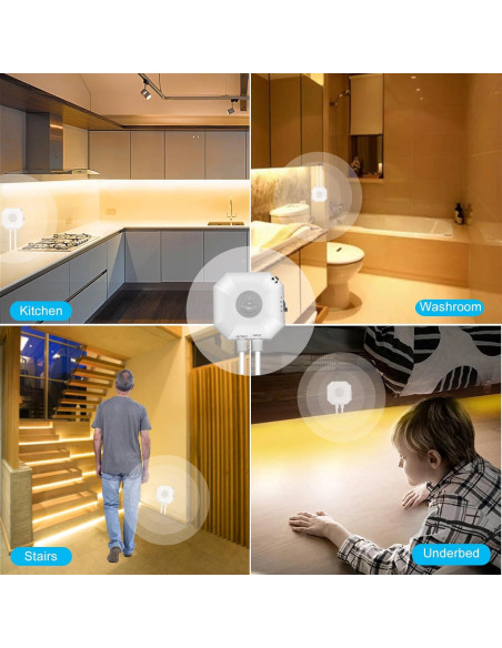 Tira de Luz LED GXILEE 3m con Sensor de Movimiento 3000K