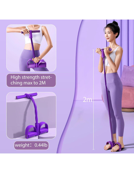 Cuerda de Resistencia con Pedal Sozilifty 6 Tubos Pesado