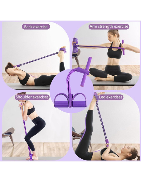 Cuerda de Resistencia con Pedal Sozilifty 6 Tubos Pesado