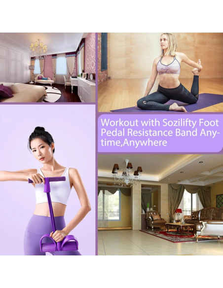 Cuerda de Resistencia con Pedal Sozilifty 6 Tubos Pesado