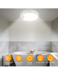 Luz de Techo Recargable Inalámbrica Deeplite con Sensor de Movimiento - 2 Paquete 2