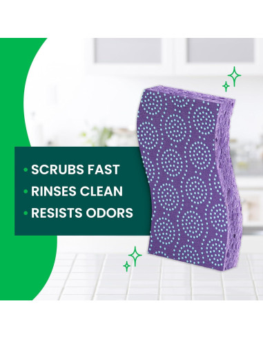Esponjas de Cocina Scotch-Brite Resist Odor - 6 Unidades