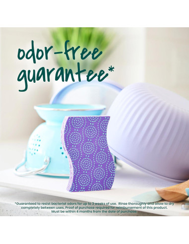 Esponjas de Cocina Scotch-Brite Resist Odor - 6 Unidades