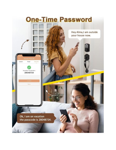 Cerradura de Puerta Biométrica Tinewa DLE601 con Manijas