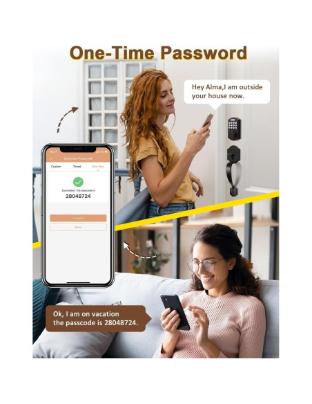 Cerradura de Puerta Biométrica Tinewa DLE601 con Manijas