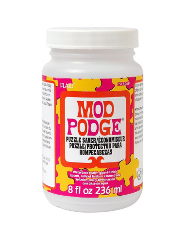 Mod Podge Puzzle Saver 236.6 ml + Pincel Aplicador 5.72 cm