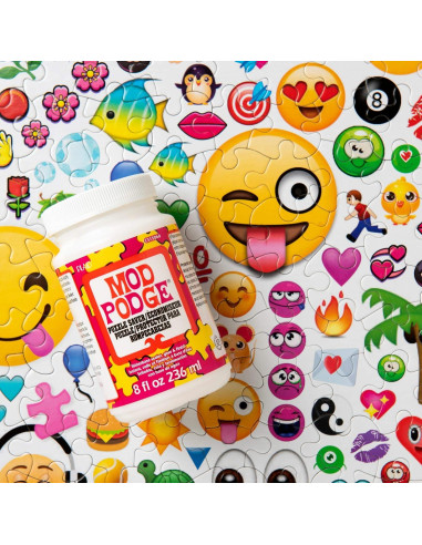 Mod Podge Puzzle Saver 236.6 ml + Pincel Aplicador 5.72 cm