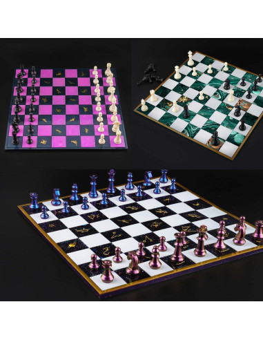 Kit de Moldes de Silicona NiArt para Ajedrez 3D DIY 28x28cm