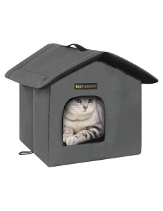 Casa para Gatos Rest-Eazzzy Impermeable Gris 33x33x36cm