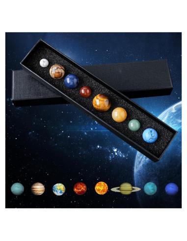Modelo de Sistema Solar de Cristal Runyangshi - 8 Planetas