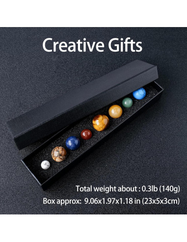 Modelo de Sistema Solar de Cristal Runyangshi - 8 Planetas