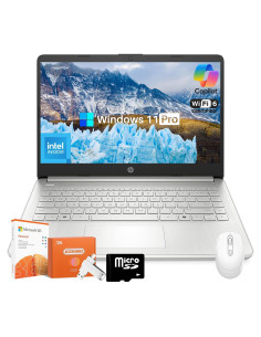 Laptop HP 14" Plata Intel N150 16GB RAM 384GB Almacenamiento