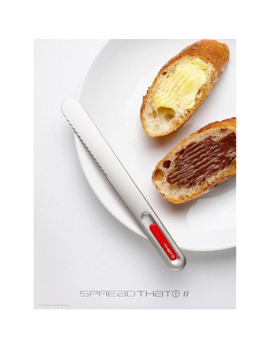 Cuchillo para Mantequilla ESE Rojo 17.6 cm Calentado Serrado