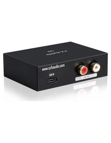 DAC USB-C FX-Audio FX03 384kHz RCA DSD 256 para Audio