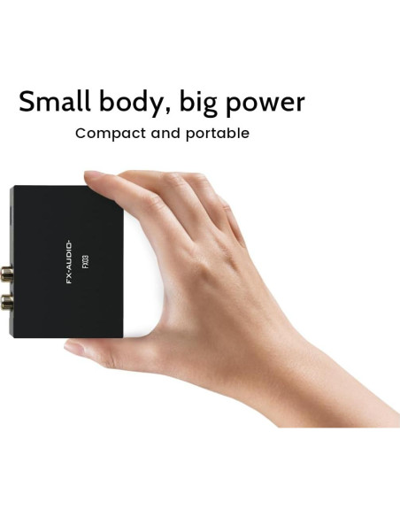 DAC USB-C FX-Audio FX03 384kHz RCA DSD 256 para Audio