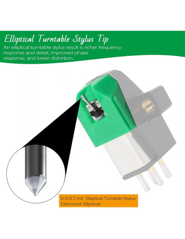 Aguja de Reemplazo AT-VMN95E para Tornamesa Audio-Technica