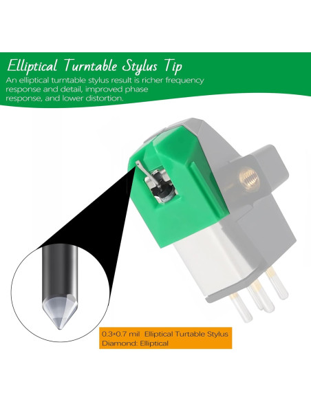 Aguja de Reemplazo AT-VMN95E para Tornamesa Audio-Technica