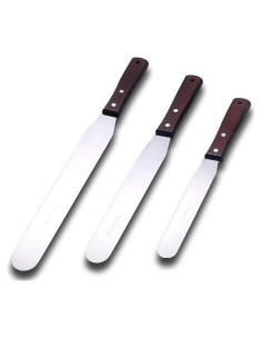 Set de Espátulas Rectas de Acero Inoxidable LEGERM 20cm