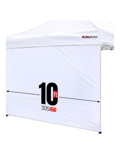 Pared Lateral de Carpa 600D KaKuEike 304.8x218.4cm Blanca
