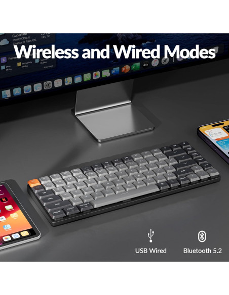 Teclado Mecánico Inalámbrico Keychron K3 75% RGB QMK
