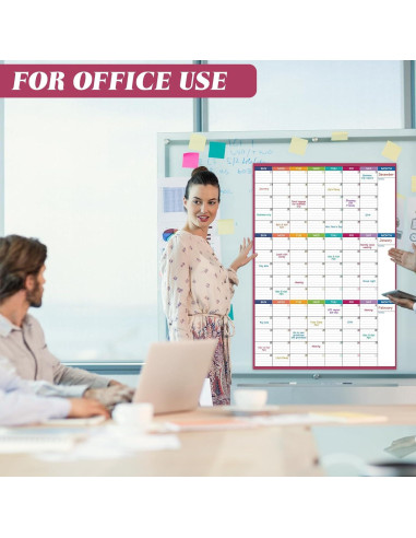 Calendario de Pizarra Blanca BooQool 3 Meses 71x101 cm