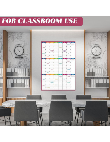 Calendario de Pizarra Blanca BooQool 3 Meses 71x101 cm