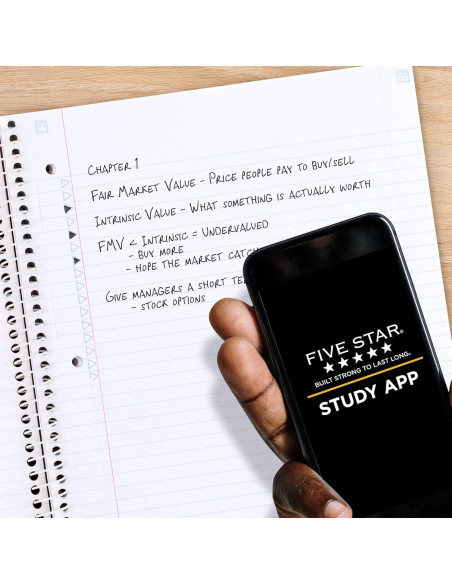 Cuaderno Espiral Five Star 1 Asignatura 80 Hojas Rayado