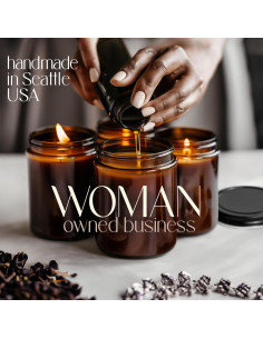 Vela Aromática Salvia Blanca y Lavanda - Cera de Soja 226g 2