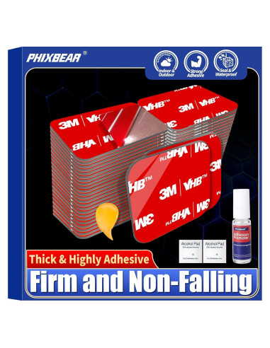 Almohadillas Adhesivas Doble Cara 3M VHB 48 Pcs 3x3.5 cm