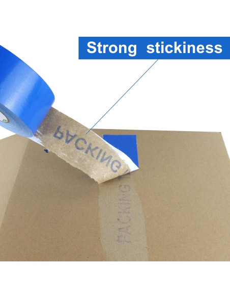 Cinta Adhesiva Resistente BOMEI 5cm x 54.86m Azul Impermeable