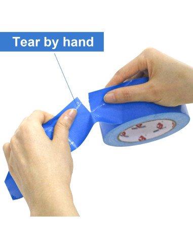 Cinta Adhesiva Resistente BOMEI 5cm x 54.86m Azul Impermeable
