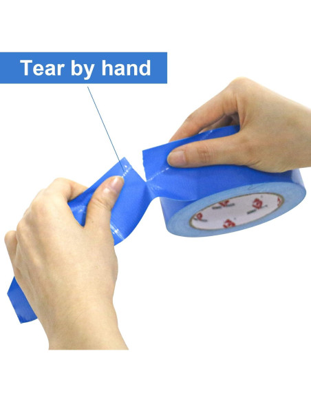 Cinta Adhesiva Resistente BOMEI 5cm x 54.86m Azul Impermeable