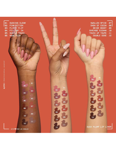 Lápiz Labial Contorno Plump NYX 0.28g Aumento Beige Mate