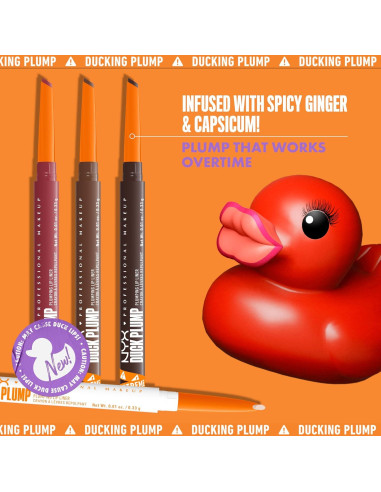 Lápiz Labial Contorno Plump NYX 0.28g Aumento Beige Mate