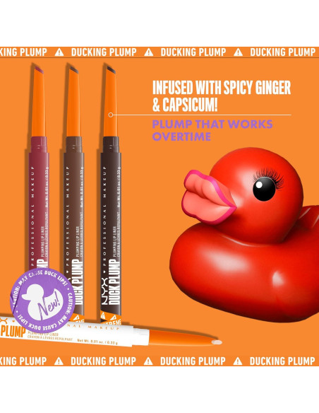 Lápiz Labial Contorno Plump NYX 0.28g Aumento Beige Mate