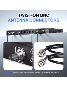 Kit de Antena BNC Phenyx Pro con 4 Cables de 50cm para Rack 2