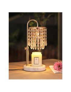 Lámpara Calentadora de Velas LUBITA Oro Francés 3 Bombillas