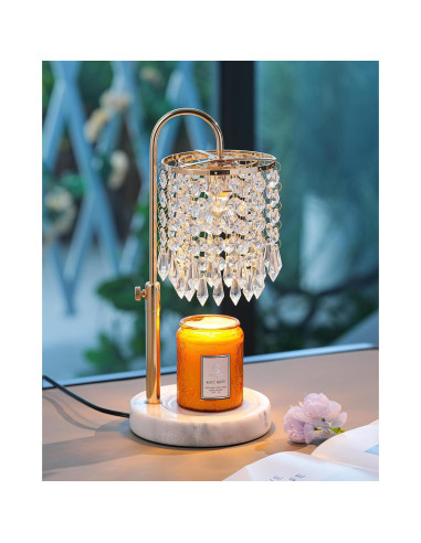 Lámpara Calentadora de Velas LUBITA Oro Francés 3 Bombillas