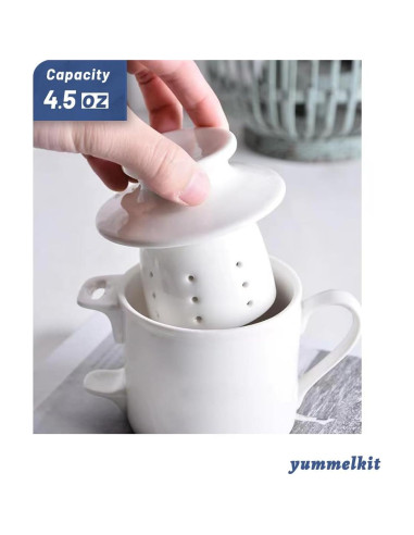 Tazón de Mantequilla con Tapa y Cuchillo Cerámica 120g