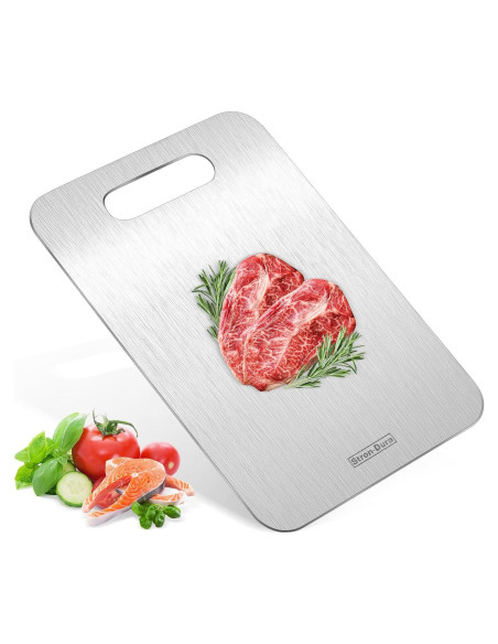Tabla de Cortar Stron-Dura Acero Inoxidable 29.2x20.3 cm